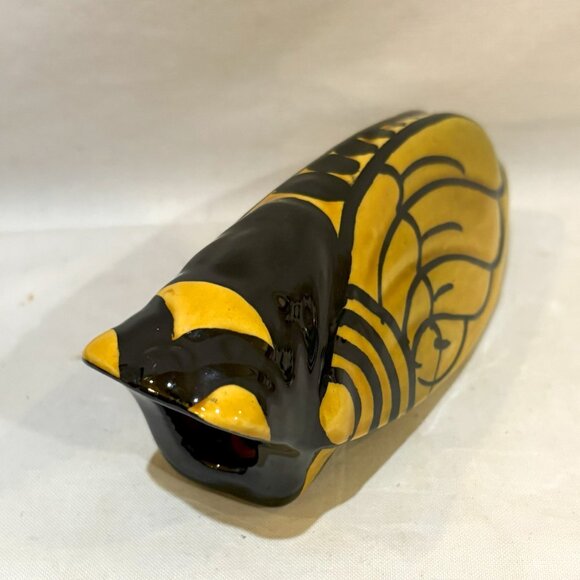 Vintage Ceramic Pottery Cicada Wall Pocket Wall Hang Bud Vase - Picture 4 of 6